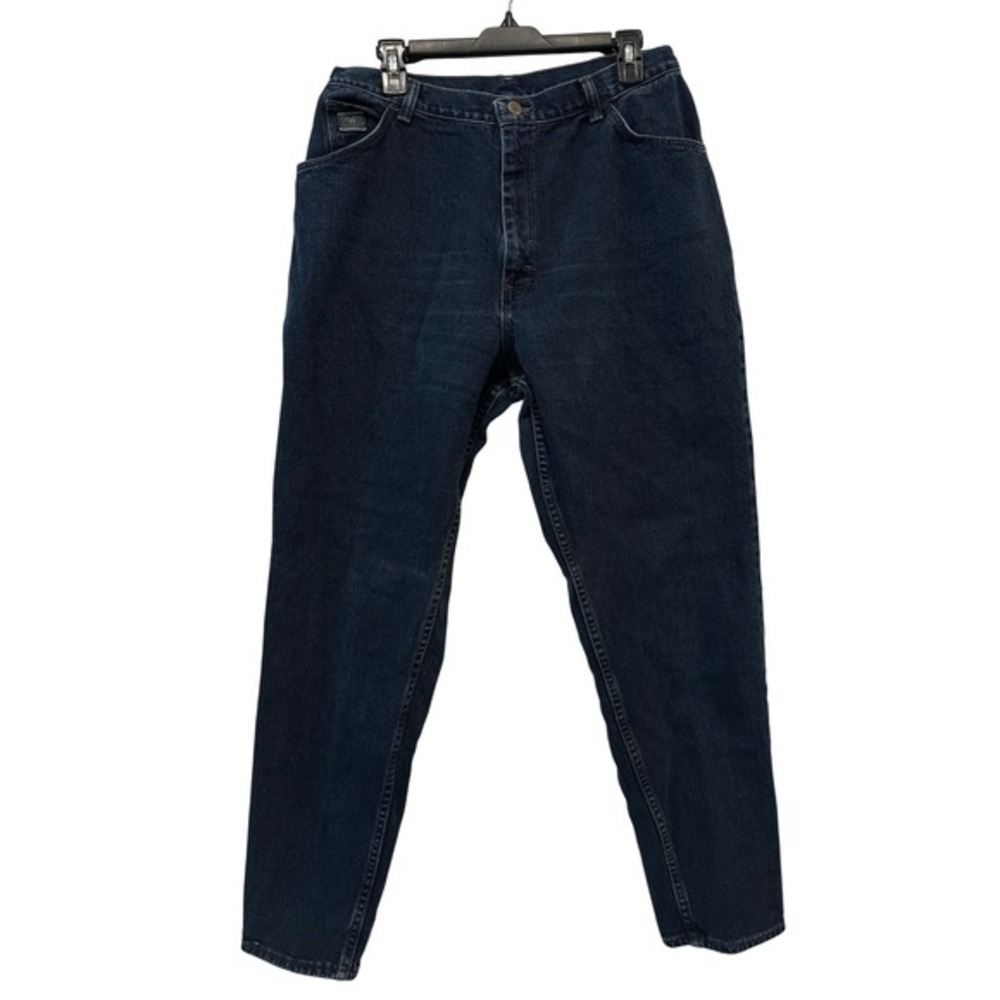 Vtg Wrangler for Women Dark‎ Wash Denim Jeans High Rise Straight Leg Size 30x30